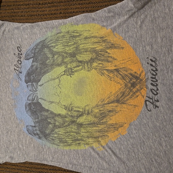 Lauren Moshi Jersey Shirt Hawaii Graphic Size Small - Picture 3 of 3